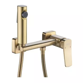 Гигиенический душ со смесителем Shevanik S9905G-1 золотой сатин