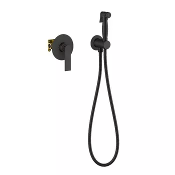 Гигиенический душ со смесителем Timo Anni 2789/03SM черный матовый