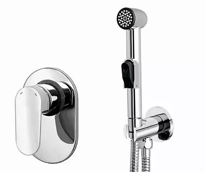 Гигиенический душ со смесителем Wasserkraft Donau A11057 хром