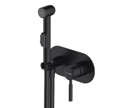 Гигиенический душ со смесителем Wasserkraft Gollach 3338 черный