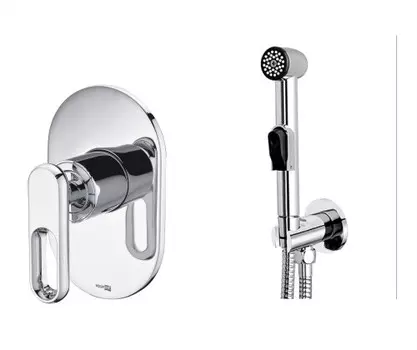 Гигиенический душ со смесителем Wasserkraft Kammel A111857 хром