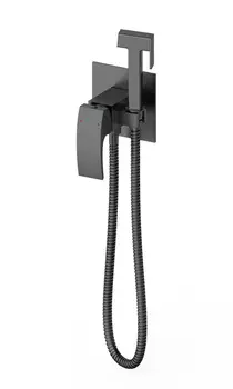 Гигиенический душ со смесителем WONZON & WOGHAND FIT WW-88829009-BGM темный графит
