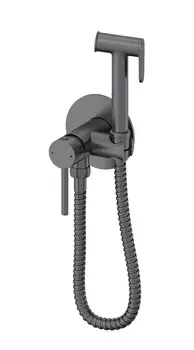 Гигиенический душ со смесителем WONZON & WOGHAND STICK WW-88829902-BGM темный графит
