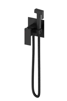 Гигиенический душ со смесителем WONZON & WOGHAND CUBE WW-88829016-MB черный