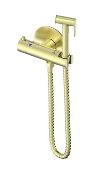 Гигиенический душ со смесителем WONZON & WOGHAND WW-88819902-BG с термостатом, золото
