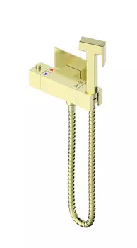 Гигиенический душ со смесителем WONZON & WOGHAND WW-88819903-BG с термостатом, золото