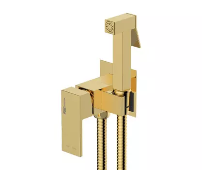 Гигиенический душ со смесителем встраиваемый Wasserkraft A71738 золото