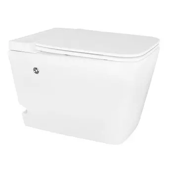 Импульсный напольный унитаз Azario AZ-101 с крышкой микролифт, белый