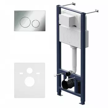 Инсталляция для подвесного унитаза Am.Pm Pro I012704.9051 с кнопкой хром