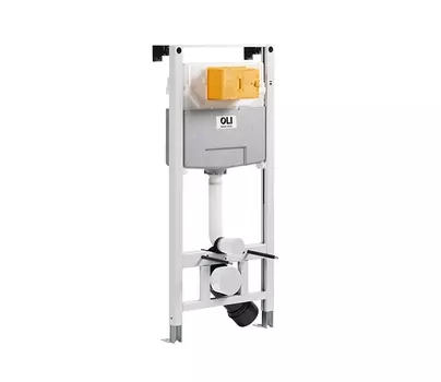 Инсталляция для подвесного унитаза Oli OLI 120 50 см 879235pKA00 с кнопкой хром глянцевый