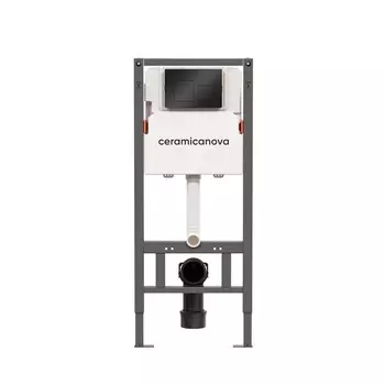 Инсталляция для унитаза Ceramica Nova Balance CN121002MB с черной матовой кнопкой