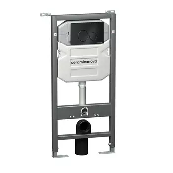 Инсталляция для унитаза Ceramica Nova Envision CN1001B с черной кнопкой