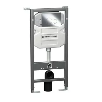Инсталляция для унитаза Ceramica Nova Envision CN1001CH с кнопкой хром