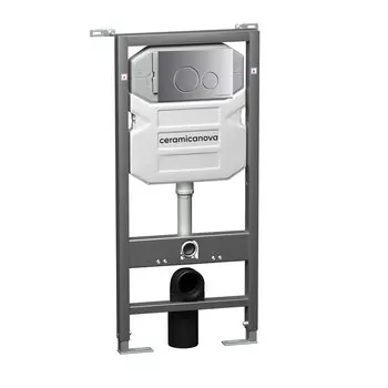 Инсталляция для унитаза Ceramica Nova Envision CN1001M с кнопкой хром