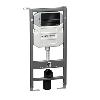 Инсталляция для унитаза Ceramica Nova Envision CN1002B с черной кнопкой