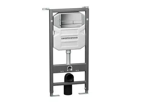 Инсталляция для унитаза Ceramica Nova Envision CN1002M с кнопкой хром