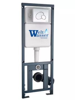 Инсталляция для унитазов WeltWasser WW MARBERG 410 + RD CR кнопка хром