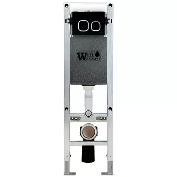 Инсталляция для унитазов WeltWasser WW INS WW AMBERG 350 ST + BL кнопка черная
