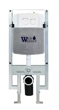 Инсталляция для унитазов WeltWasser WW INS WW AMBERG 497 ST + WT кнопка белая