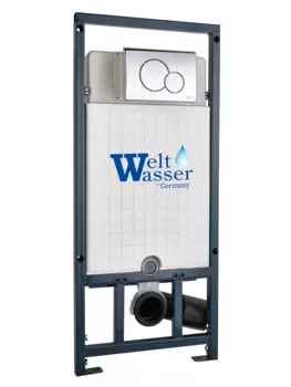 Инсталляция для унитазов WeltWasser WW MARBERG 507 + RD CR кнопка хром