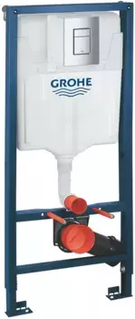 Инсталляция с кнопкой Grohe Solido 38811000 для унитаза 3 в 1, кнопка хром