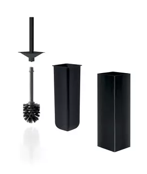 Ёршик для унитаза Inda My way AV114BNE черный матовый