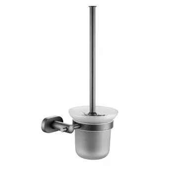 Ёршик для унитаза, подвесной Shevanik SG5100T оружейная сталь