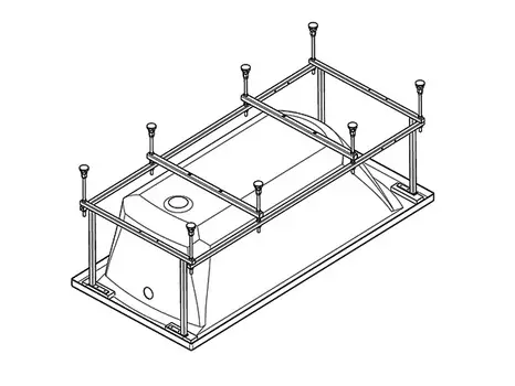 Каркас 170x70 Santek 1WH302488