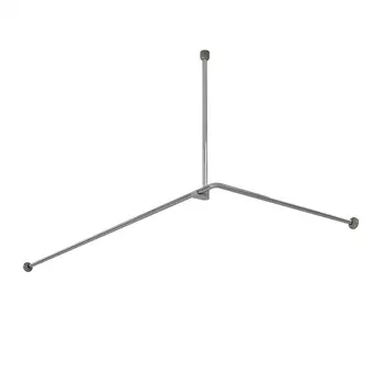 Карниз для ванной угловой Wasserkraft Dinkel SC-469018 хром
