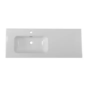 Керамическая раковина BelBagno 121 см BB1200ETL-L белая глянцевая