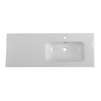 Керамическая раковина BelBagno 121 см BB1200ETL-R белая глянцевая