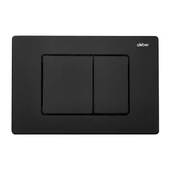 Кнопка для инсталляции Abber AC0120MB черная матовая