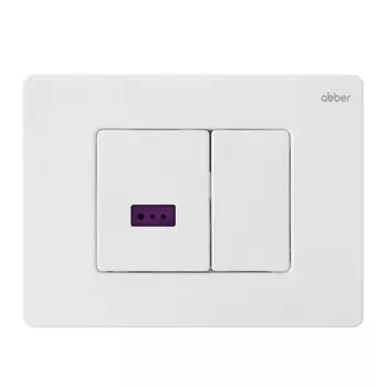 Кнопка для инсталляции Abber AC0122SMW белая матовая