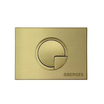 Кнопка для инсталляции Berges Novum 040028, двухрежимная, бронза