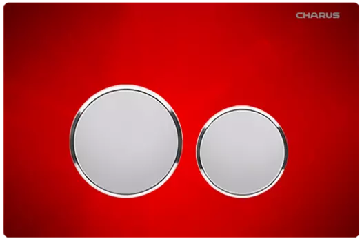 Кнопка для инсталляции Charus Bagliore FP.330.RED.10 красное стекло