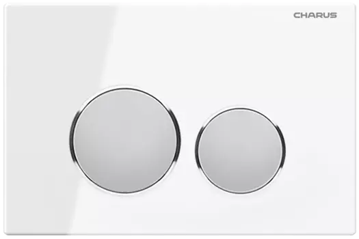 Кнопка для инсталляции Charus Bagliore FP.330.WHITE.10 белое стекло