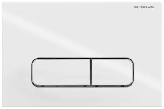 Кнопка для инсталляции Charus Elegia FP.320.11.01 белая глянцевая