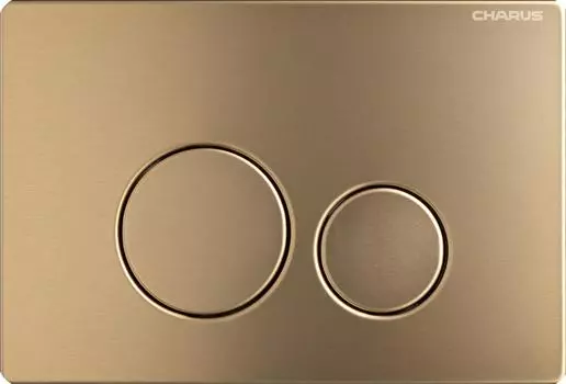 Кнопка для инсталляции Charus FP.330.BTG.05 брашированное золото