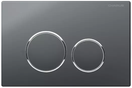 Кнопка для инсталляции Charus Spazio FP.330.GRP.01 графит