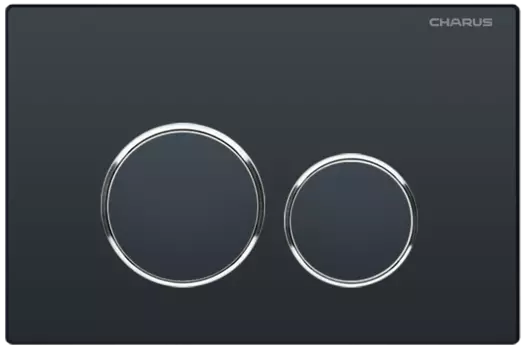 Кнопка для инсталляции Charus Spazio FP.330.DW.01 черная матовая