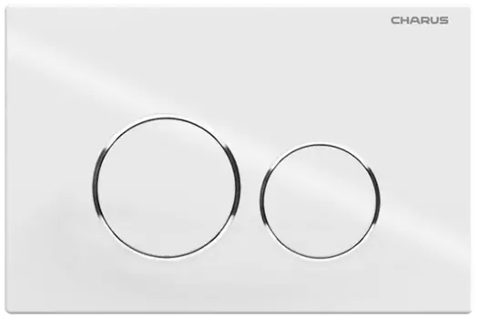 Кнопка для инсталляции Charus Spazio FP.330.11.01 белая глянцевая