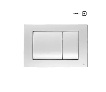 Кнопка для инсталляции Oli METAL DUAL 656006 хром матовый