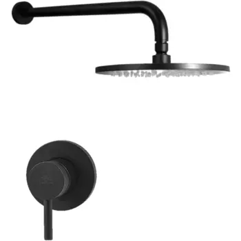 Комплект для душа со смесителем Paffoni Light KITLIG011NO черный матовый