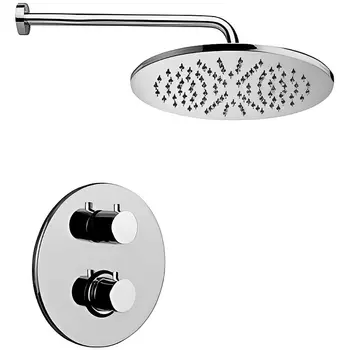 Комплект для душа со смесителем Paffoni Light KITLIQ013CR с термостатом, хром