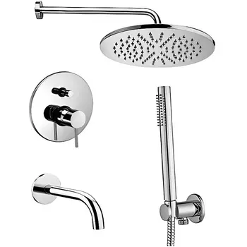 Комплект для ванны с изливом Paffoni Light KITLIG019CR139 хром