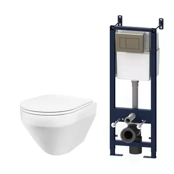 Комплект инсталляция с подвесным унитазом Am.Pm Spirit IS3701700