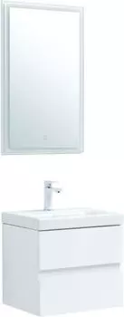 Комплект мебели Aquanet Беркли 50 см подвесной (тумба с раковиной и зеркалом)