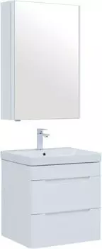 Комплект мебели Aquanet София 60 см подвесной (тумба с раковиной и зеркалом)