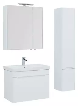 Комплект мебели Aquanet София 80 см подвесная с ящиками, белая