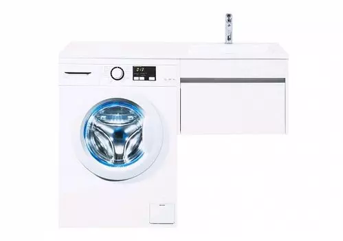 Тумба с раковиной Aquanet Токио 120 см R подвесная 1 ящик, белая